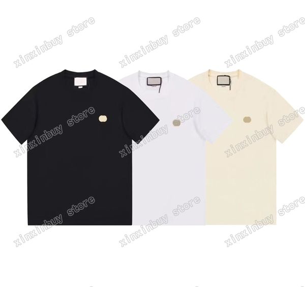 22ss men women designers t shirts gold thread embroidery paris cotton tee short sleeve crew neck streetwear xinxinbuy black white xs, White;black
22ss men women designers t shirts gold thread embroidery paris cotton tee short sleeve crew neck streetwear xinxinbuy black white xs, White;black