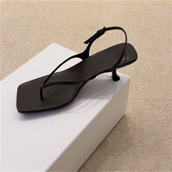 new style small square heel sandals with thin strap clip toe sheepskin slippers leather outsole women shoes, Black
new style small square heel sandals with thin strap clip toe sheepskin slippers leather outsole women shoes, Black