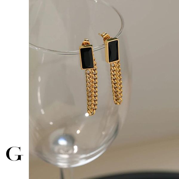 stud ghidbk 2022 fashion street style geometric green black square cubic zirconia long tassel studs earrings stainless steel jewelry, Golden;silver
stud ghidbk 2022 fashion street style geometric green black square cubic zirconia long tassel studs earrings stainless steel jewelry, Golden;silver