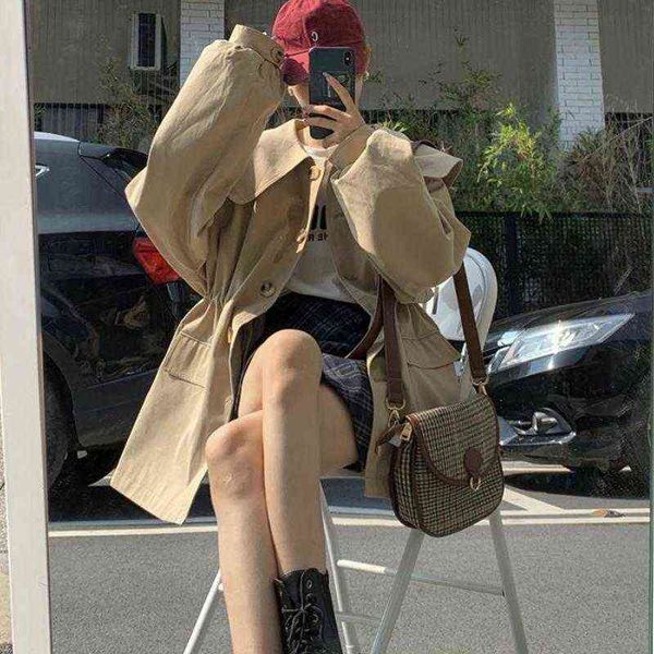 women's trench coats ftlzz spring autumn female casual solid color drawstring jacket women high street sailor collar single breasted t2, Tan;black
women's trench coats ftlzz spring autumn female casual solid color drawstring jacket women high street sailor collar single breasted t2, Tan;black