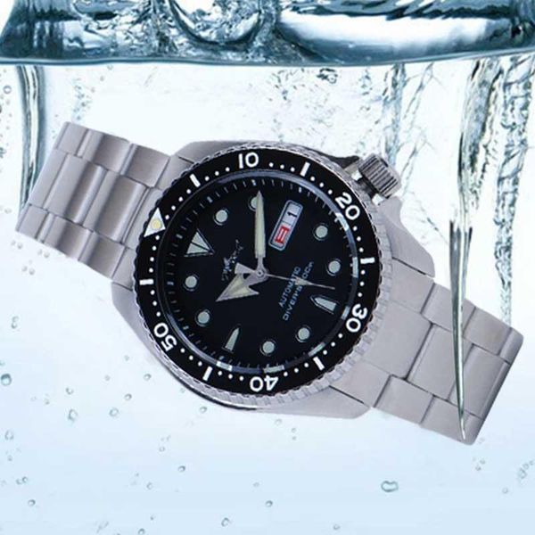 wristwatches heimdallr skx007 diver men's watches 46mm black dial stainless steel 200m nh36a watch automatic mechanical for men, Slivery;brown
wristwatches heimdallr skx007 diver men's watches 46mm black dial stainless steel 200m nh36a watch automatic mechanical for men, Slivery;brown