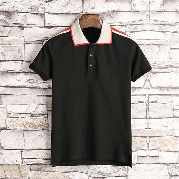 spring summer designer clothing for mens polo classic style patchwork color embroidery letter t-shirt casual turn-down collar tee 284n, White;black
spring summer designer clothing for mens polo classic style patchwork color embroidery letter t-shirt casual turn-down collar tee 284n, White;black