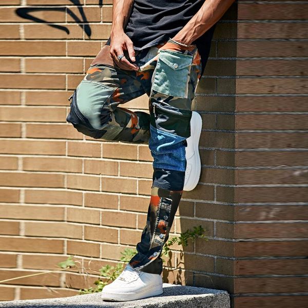 brand spring and autumn mens jeans comfortable streetwear trend camouflage washed overalls men jogging pants, Black
brand spring and autumn mens jeans comfortable streetwear trend camouflage washed overalls men jogging pants, Black