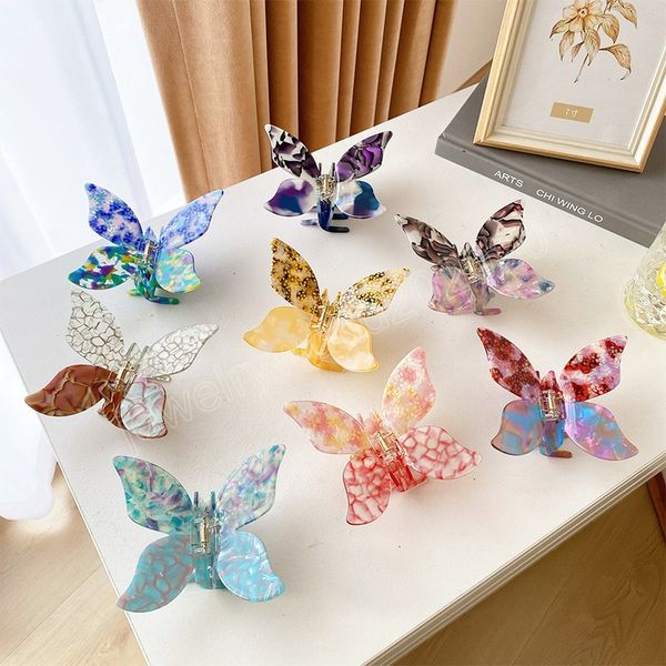 colorful butterfly clamps for women girls acrylic barrettes sweet hair claw clips korean fashion hair accessories, Slivery;golden
colorful butterfly clamps for women girls acrylic barrettes sweet hair claw clips korean fashion hair accessories, Slivery;golden