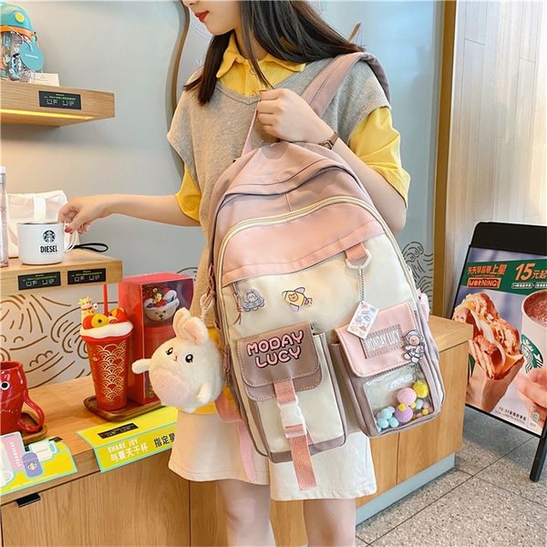 women cute backpack high capacity female harajuku school bag college lady kawaii cartoons fashion book girl student 220817 
women cute backpack high capacity female harajuku school bag college lady kawaii cartoons fashion book girl student 220817