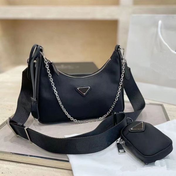 prad bag designer nylon bag shoulder bags chain canvas messenger crossbody women handbags luxury bag composite tote 2 pieces coin purse mm b, Blue;pink
prad bag designer nylon bag shoulder bags chain canvas messenger crossbody women handbags luxury bag composite tote 2 pieces coin purse mm b, Blue;pink