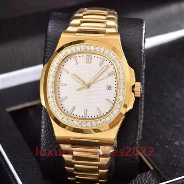 luxury watches for man 40mm diamond bezel 18k gold automatic mechanical stainless steel strap nautilus supe quality mens wristwatches montre, Slivery;brown
luxury watches for man 40mm diamond bezel 18k gold automatic mechanical stainless steel strap nautilus supe quality mens wristwatches montre, Slivery;brown