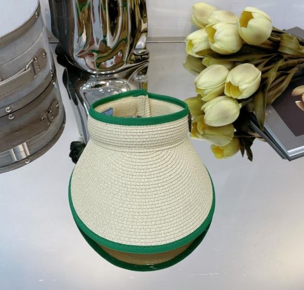female triangle color border empty caps summer sun protection straw hat fashion hat, Blue;gray
female triangle color border empty caps summer sun protection straw hat fashion hat, Blue;gray
