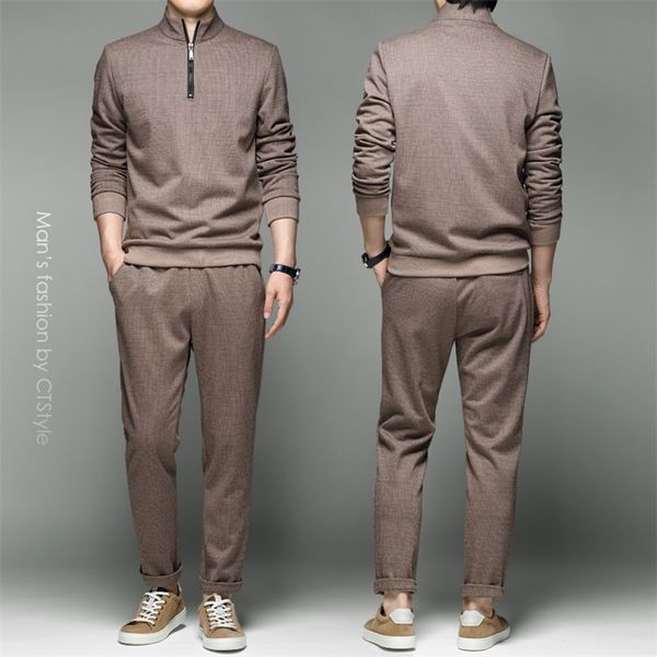 fall men s fashion trend set half turtleneck sweater set matching handsome men s 2020 new autumn clothes lj201125, Gray
fall men s fashion trend set half turtleneck sweater set matching handsome men s 2020 new autumn clothes lj201125, Gray
