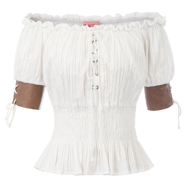 women's blouses & shirts women's vintage retro summer clothes steampunk victorian half sleeve off shoulder casual gothic, White
women's blouses & shirts women's vintage retro summer clothes steampunk victorian half sleeve off shoulder casual gothic, White