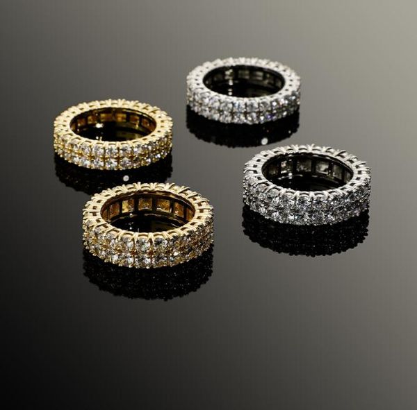 hip hop bling iced out round finger ring 2 row cz tennis rings for men women rapper jewelry drop gift, Silver
hip hop bling iced out round finger ring 2 row cz tennis rings for men women rapper jewelry drop gift, Silver