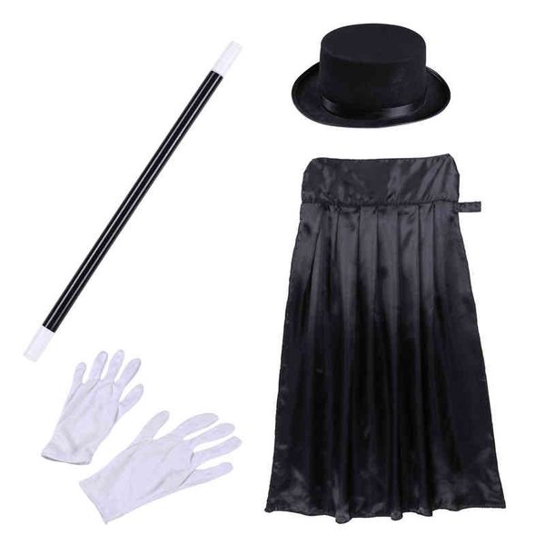 kids magician role play cosplay comes outfit set halloween dress up hat cape wand white gloves l220716, Blue
kids magician role play cosplay comes outfit set halloween dress up hat cape wand white gloves l220716, Blue