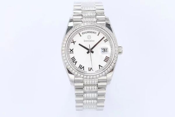 automatic watch couple size diamond sapphire mirror deep waterproof, Slivery;brown
automatic watch couple size diamond sapphire mirror deep waterproof, Slivery;brown