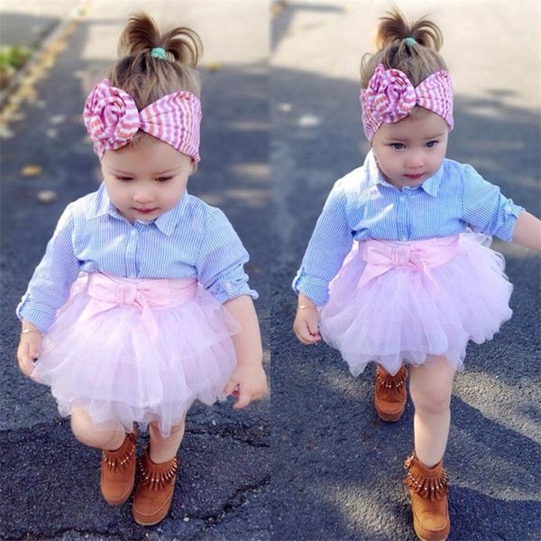 fashion 2pcs toddler kids baby girl princess clothes stripe long sleeve t shirt lace tutu skirt dress outfits 220620, White
fashion 2pcs toddler kids baby girl princess clothes stripe long sleeve t shirt lace tutu skirt dress outfits 220620, White