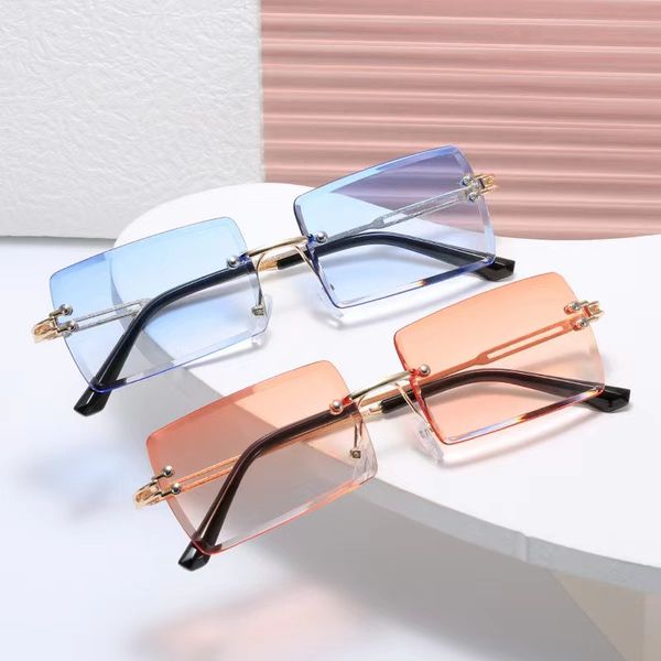 vintage fashion 2022 new sunglasses rimless frameless rectangle shades gradient uv400 summer traveling sun glasses for women, Black
vintage fashion 2022 new sunglasses rimless frameless rectangle shades gradient uv400 summer traveling sun glasses for women, Black