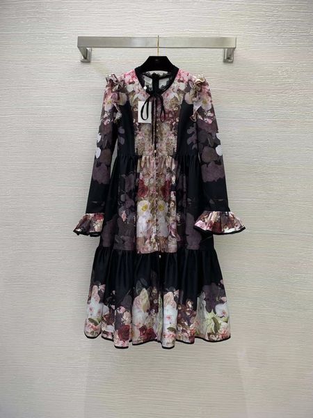 designer dress 2022 autumn stand collar flare sleeve fashion milan runway sundress brand same style dresses 0731-01, Black;pink
designer dress 2022 autumn stand collar flare sleeve fashion milan runway sundress brand same style dresses 0731-01, Black;pink