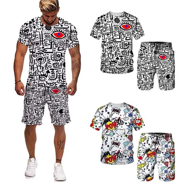 summer male funny 3d cartoon print men's t-shirt shorts suit sportswear 2pcs set hip hop tee streetwear men clothing 220817, Gray
summer male funny 3d cartoon print men's t-shirt shorts suit sportswear 2pcs set hip hop tee streetwear men clothing 220817, Gray