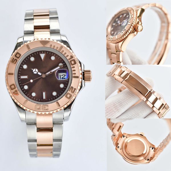 mens watches 41mm ceramic bezel full stainless steel automatic mechanics movment green reloj de lujo sapphire 5atm waterproof watch, Slivery;brown
mens watches 41mm ceramic bezel full stainless steel automatic mechanics movment green reloj de lujo sapphire 5atm waterproof watch, Slivery;brown