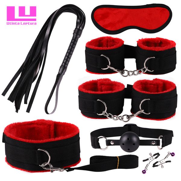 7 in 1 fetish bondage woman slave restraint games sm toys for couples handcuffs nipple clamps whip
7 in 1 fetish bondage woman slave restraint games sm toys for couples handcuffs nipple clamps whip