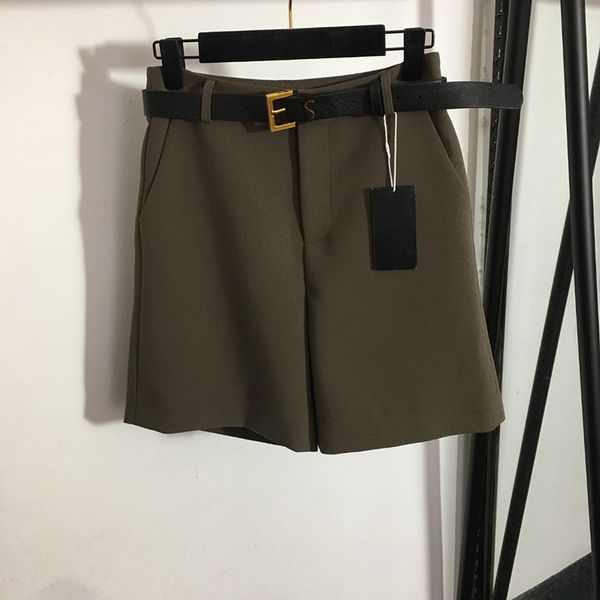 fashion womens shorts casual suit short pants with letters belt vintage street style shorts, Black
fashion womens shorts casual suit short pants with letters belt vintage street style shorts, Black