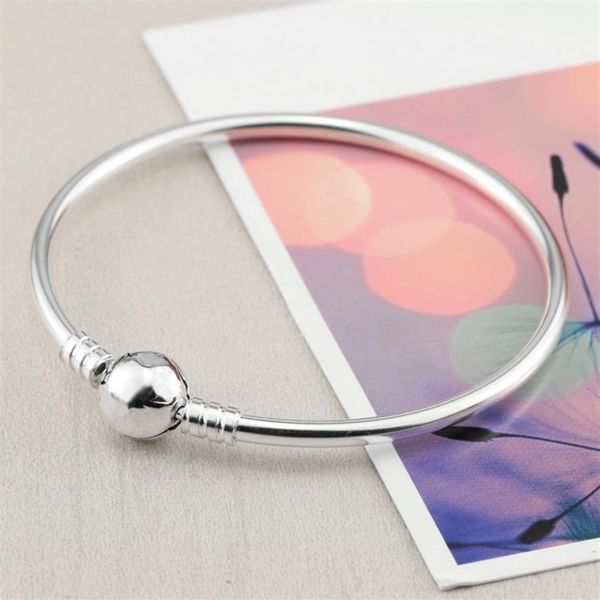 women silver 3mm bangle bracelet original box for pandora 925 sterling silver charm bracelets men gift jewelry242c, Black
women silver 3mm bangle bracelet original box for pandora 925 sterling silver charm bracelets men gift jewelry242c, Black