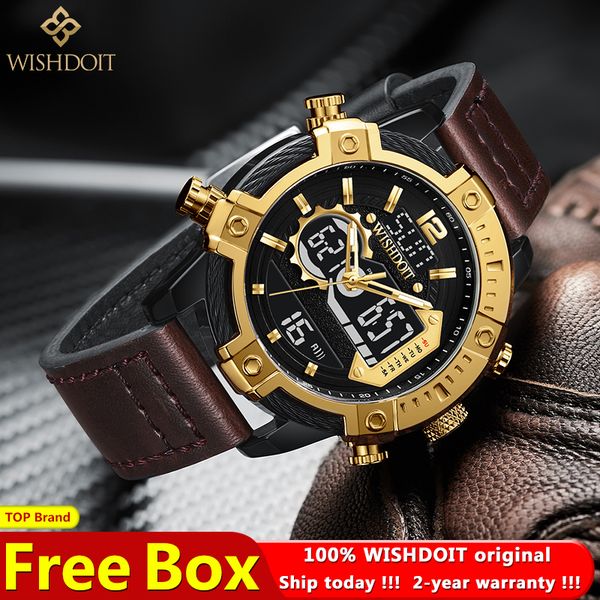 100% original wishdoit luxury watch for men brand waterproof sport leather strap chronograph 2021fashion led display watches
100% original wishdoit luxury watch for men brand waterproof sport leather strap chronograph 2021fashion led display watches