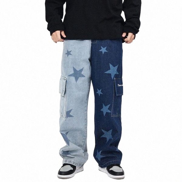 men's jeans eukaaru hip hop patchwork baggy fashion personalized printed wide leg casual pants oversized denim for men l8qh#, Blue
men's jeans eukaaru hip hop patchwork baggy fashion personalized printed wide leg casual pants oversized denim for men l8qh#, Blue
