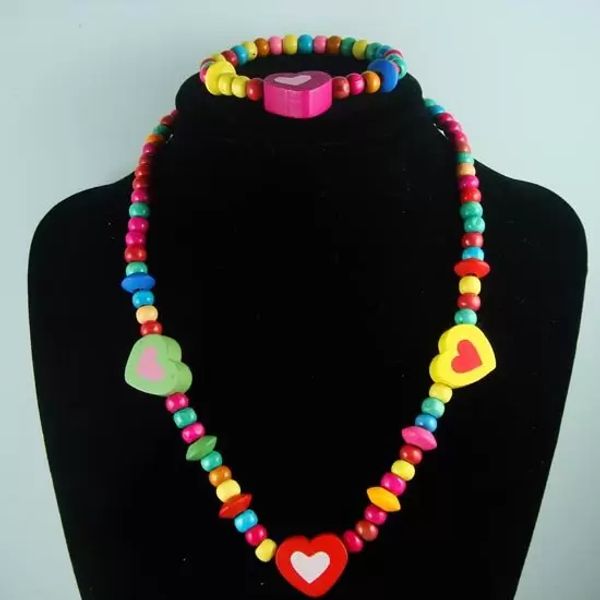 the children's giftwholesale children jewelry set young necklace heart shape, Red;brown
the children's giftwholesale children jewelry set young necklace heart shape, Red;brown