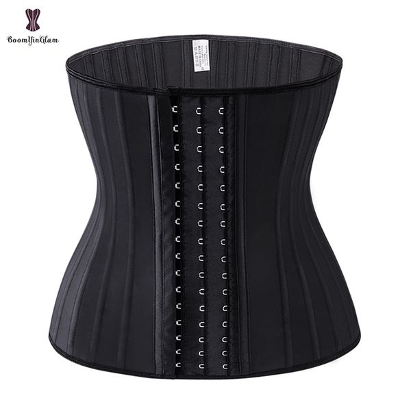 black cream 3 hook and eye 25 steel booned latex waist trainer fajas girdle sashes waistband plus size underwear corselet women 220513, Black;white
black cream 3 hook and eye 25 steel booned latex waist trainer fajas girdle sashes waistband plus size underwear corselet women 220513, Black;white