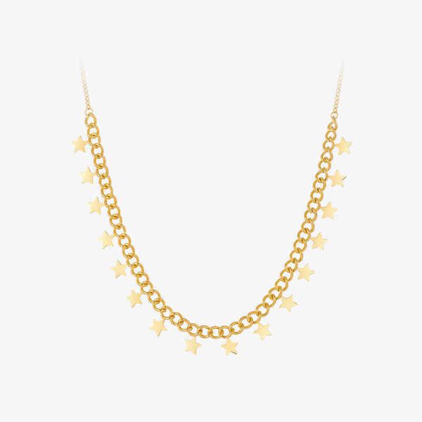 pendant necklaces dot necklace set moon with star for women gold color fashion jewelry stainless steel gift 2023 collar 220427, Silver
pendant necklaces dot necklace set moon with star for women gold color fashion jewelry stainless steel gift 2023 collar 220427, Silver