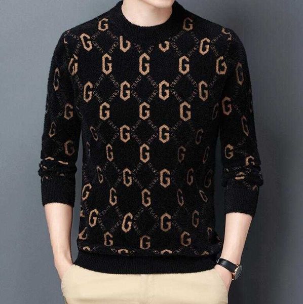 autumn 2021 and winter new sweater korean youth fashion trend personality jacquard pullover round neck sweater men's sweater, White;black
autumn 2021 and winter new sweater korean youth fashion trend personality jacquard pullover round neck sweater men's sweater, White;black