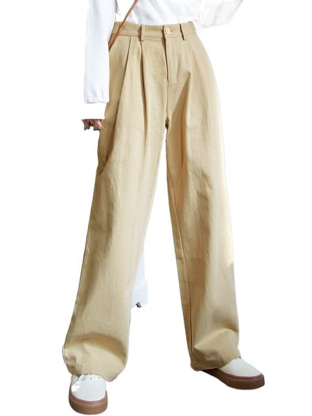 dazy high waist wide leg pants i7px#, Black;white