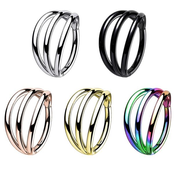 1pc stainless steel 6 12mm hoop eyebrow lip ear rings body piercing jewelry 16g twist hinged clicker nose septum ring 220716, Golden
1pc stainless steel 6 12mm hoop eyebrow lip ear rings body piercing jewelry 16g twist hinged clicker nose septum ring 220716, Golden