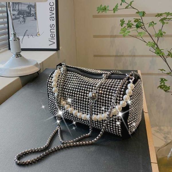 showecomfort01 2022 spring and summer new fashion foreign style shiny rhinestone underarm women's bag pearl chain boston portable shoul
showecomfort01 2022 spring and summer new fashion foreign style shiny rhinestone underarm women's bag pearl chain boston portable shoul