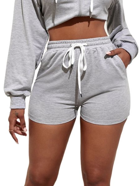 sxy drawstring waist track shorts w3hj#, White;black