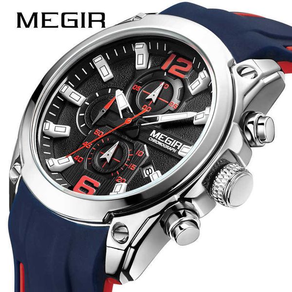 megir watch multi function timing calendar sport watch men's quartz watches 2063, Slivery;brown
megir watch multi function timing calendar sport watch men's quartz watches 2063, Slivery;brown