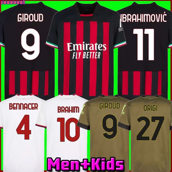 ibrahimovic 22 23 soccer jersey ac milans giroud de ketelaere r. leao bennacer kessie romagnoli calhanoglu tonali rebic theo 2022 2023 footb, Black;yellow
ibrahimovic 22 23 soccer jersey ac milans giroud de ketelaere r. leao bennacer kessie romagnoli calhanoglu tonali rebic theo 2022 2023 footb, Black;yellow