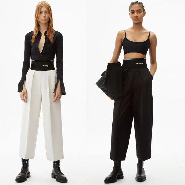 22fw european and american style side zipper allmatch high waist letter loose nine points women's casual pants pure cotton 220816, Black;white
22fw european and american style side zipper allmatch high waist letter loose nine points women's casual pants pure cotton 220816, Black;white