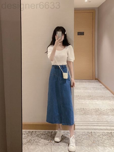 two piece dress designer 3137# denim skirt set two-piece set leisure fashion small fragrance style quality model figure women's summer, White
two piece dress designer 3137# denim skirt set two-piece set leisure fashion small fragrance style quality model figure women's summer, White