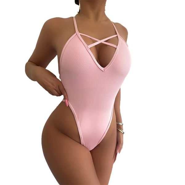 women's swimwear thong one piece swimsuit women high cut female bodysuit backless bathing suits summer beach wear monokiniwomen's, White;black
women's swimwear thong one piece swimsuit women high cut female bodysuit backless bathing suits summer beach wear monokiniwomen's, White;black