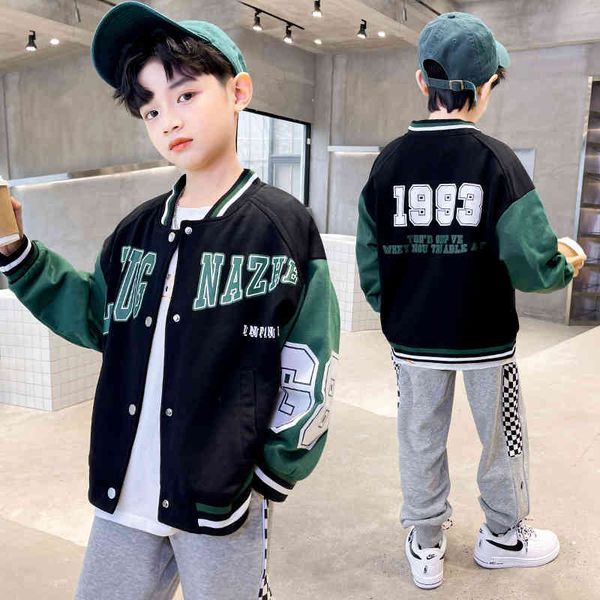 boys' spring clothes handsome baseball children's and autumn middle-aged coat jacket 2022 new fashion, Black;brown
boys' spring clothes handsome baseball children's and autumn middle-aged coat jacket 2022 new fashion, Black;brown