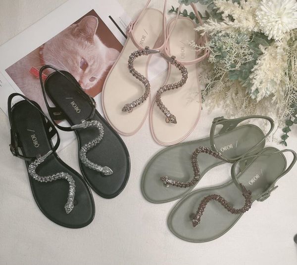 women sandals jelly pvc transparent flip flop beach fashion brand new arrival soft ladies summer cool casual flat girl metal snake head diam, Black
women sandals jelly pvc transparent flip flop beach fashion brand new arrival soft ladies summer cool casual flat girl metal snake head diam, Black
