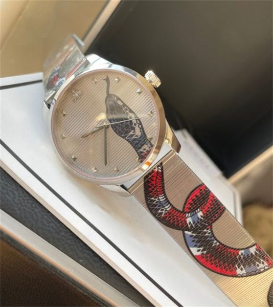 classic designer men's watch coral snake decoration 361l stainless steel round case elegant and attractive wild fashion watchs 38mm 202, Slivery;brown
classic designer men's watch coral snake decoration 361l stainless steel round case elegant and attractive wild fashion watchs 38mm 202, Slivery;brown
