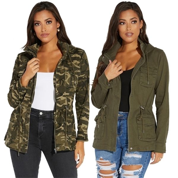 tsuretobe autumn camouflage hoodie denim women casual jacket pockets long sleeve jeans short coat outerwear y201012, Black;brown
tsuretobe autumn camouflage hoodie denim women casual jacket pockets long sleeve jeans short coat outerwear y201012, Black;brown