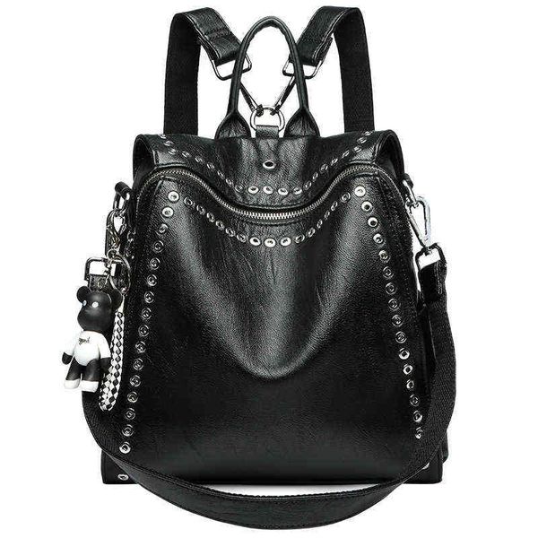 trend leather backpack fashion women real leather personality rivet anti theft travel bag teenage girl mochila 230523bj
trend leather backpack fashion women real leather personality rivet anti theft travel bag teenage girl mochila 230523bj