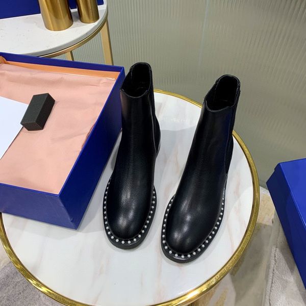 autumn winter style boots pointed round flat heel stretch pearl decoration fashion genuine leather comfortable for ladies, Black
autumn winter style boots pointed round flat heel stretch pearl decoration fashion genuine leather comfortable for ladies, Black
