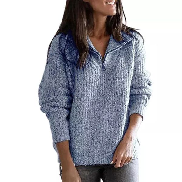 s-5x sweaters plain sweatshirt turn-down collar long sleeve women's fleece jumper plus size zipper pullovers sweaters knitted top, White;black
s-5x sweaters plain sweatshirt turn-down collar long sleeve women's fleece jumper plus size zipper pullovers sweaters knitted top, White;black
