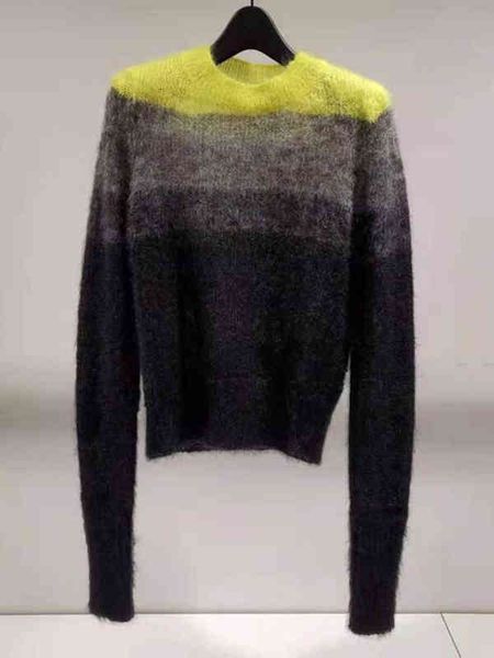 women's knits tees autumn and winter mohair round neck gradient sweater french minority pullover slim long sleeve women, White
women's knits tees autumn and winter mohair round neck gradient sweater french minority pullover slim long sleeve women, White