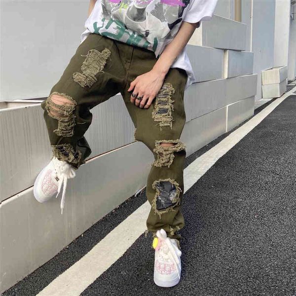 high street knife cut hole letter embroidered jeans women's straight tube loose street hip hop beggar pants fashion brand, Blue
high street knife cut hole letter embroidered jeans women's straight tube loose street hip hop beggar pants fashion brand, Blue