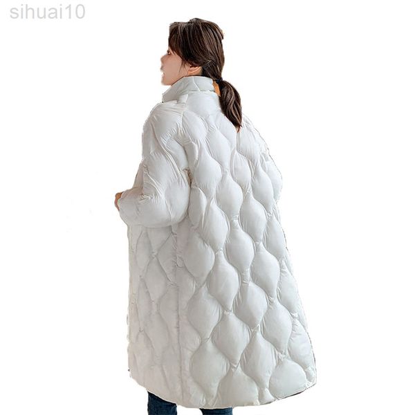 down cotton coat women new winter glossy thick warm long parkas jacket white khaki black fashion casual cotton coat l220730
down cotton coat women new winter glossy thick warm long parkas jacket white khaki black fashion casual cotton coat l220730